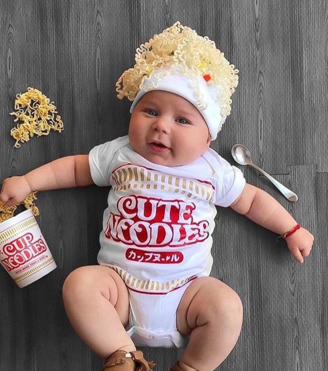 Ramen Baby Costume, Baby Halloween Shirt, Ramen Baby Costume With Hat, Baby  Milestone Photo Prop, Newborn Christmas Gift 