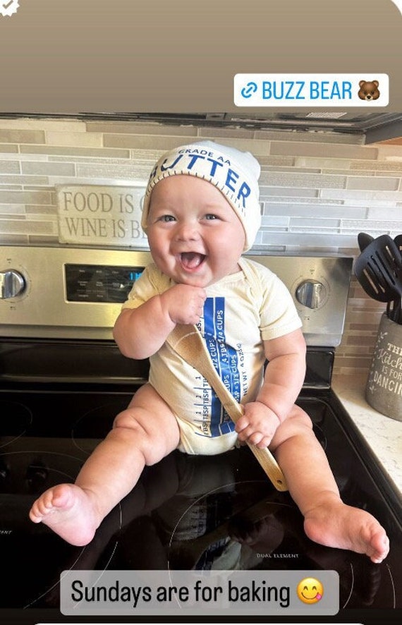 Butter Baby Costume, Baby Halloween Costume Shirt with Hat Boy Girl, Thanksgiving Baby Shirt, Christmas Newborn Gift, Bodysuit Romper