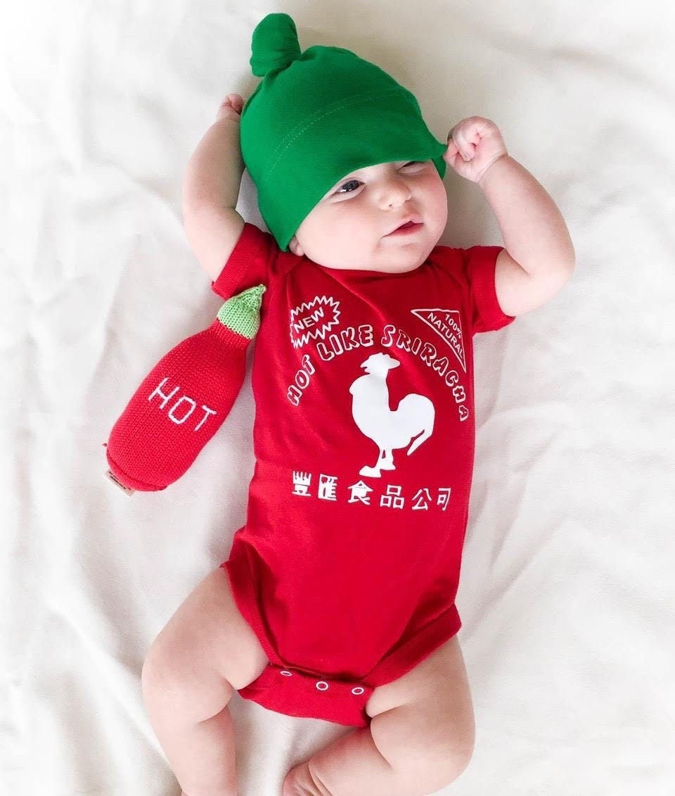 Licensed Sriracha Baby Costume, Sriracha Baby Outfit With Adjustable Hat, Sriracha  Baby Shower Gift, Sriracha Baby Christmas Gift - Etsy