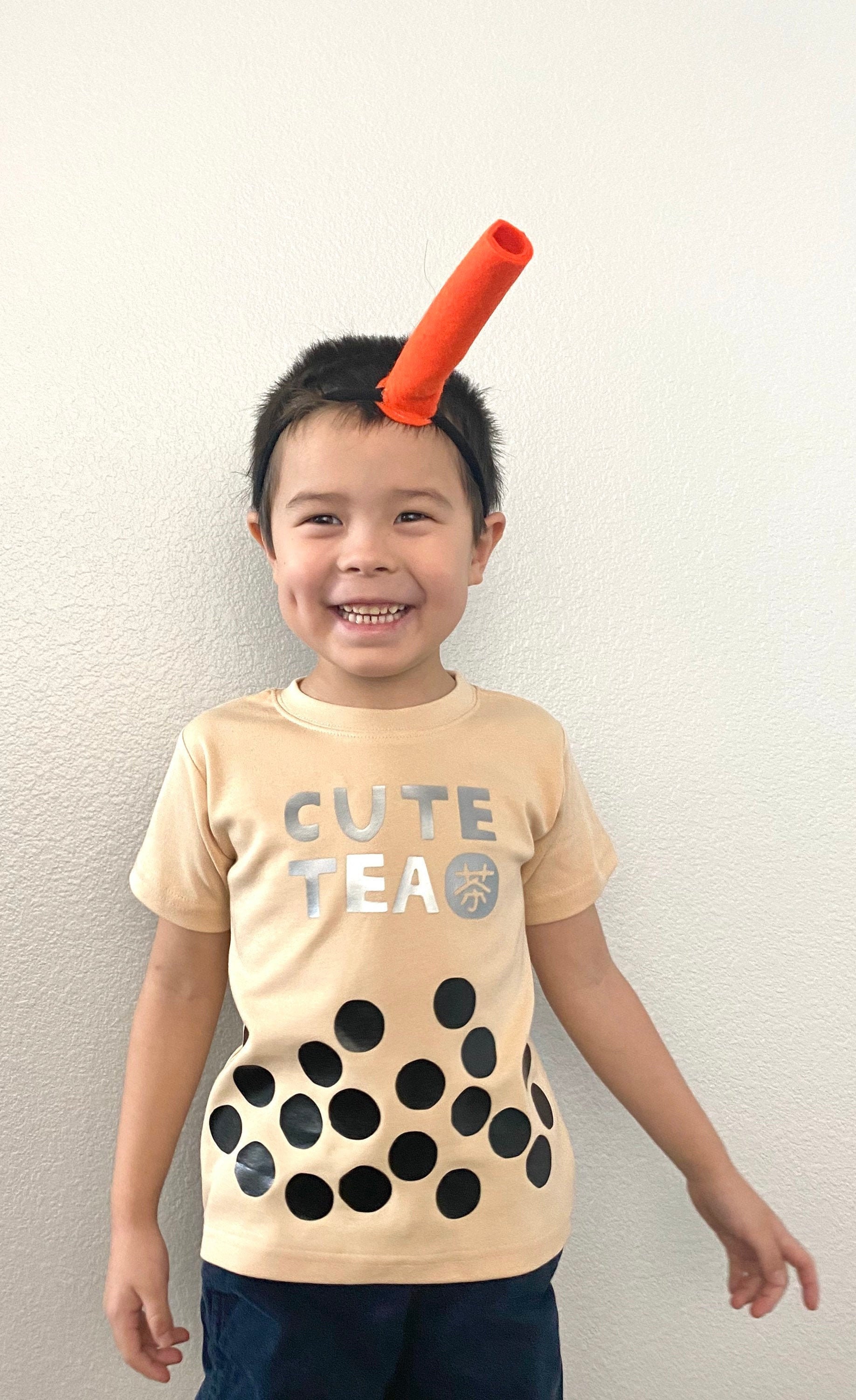 Boba Tea Toddler Costume with Straw First and Only Bubble Etsy