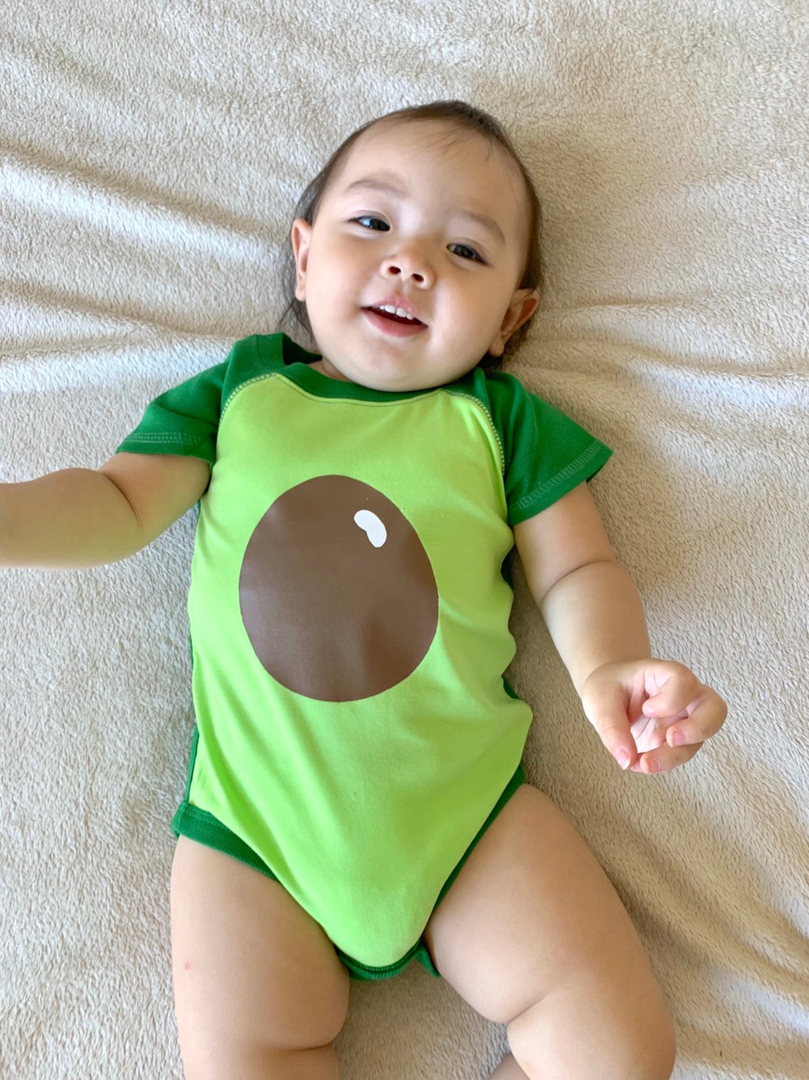Avocado Baby Halloween Costume Avocado Baby Bodysuit Made in Etsy