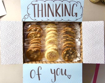 2 Dozen Cookies Care Package  | Thinking of You Care Package | I Miss You Gift | Gift for Him | Gift for Her | Boyfriend Gift