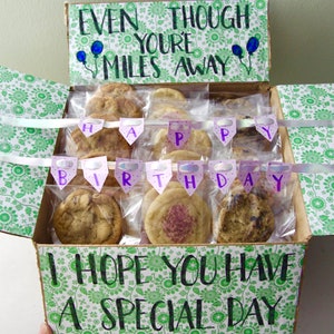 Birthday 2 Dozen Cookies Care Package | Birthday Care Package | Birthday Gift for Her | Birthday Gift for Him | Birthday Gift