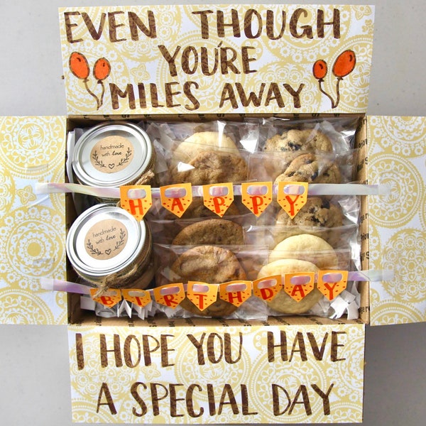 Birthday Small Cookies & Cupcakes Care Package | Birthday Care Package | Birthday Gift for Her | Birthday Gift for Him | Birthday Gift Box