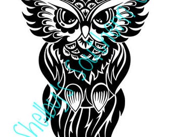 Tribal Owl Svg Etsy