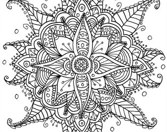 Download Monogram Mandala SVG | Etsy