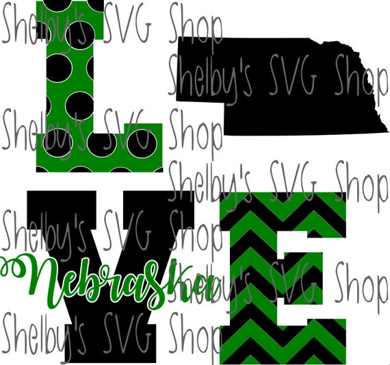 Love Nebraska Svg Etsy