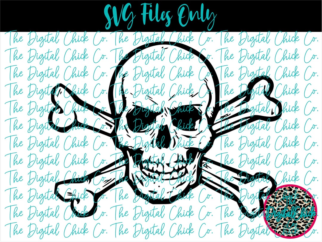 Skull & Cross Bones - Cutting File - SVG EPS DXF - Etsy