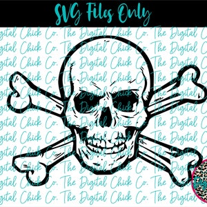Skull & Cross Bones - Cutting File - SVG EPS DXF