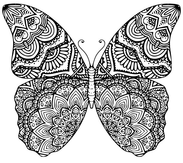 Download Butterfly Mandala Cutting File Svg Eps Dxf Etsy