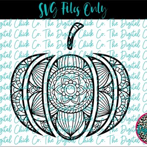 Pumpkin Mandala - Cutting File - svg eps dxf png pdf