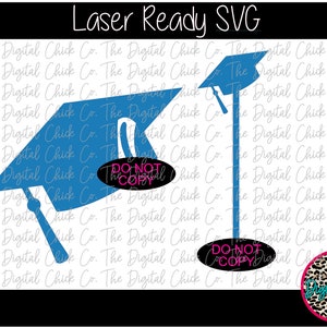 Graduation Cap Drink Tag Pincher Clip & Swizzle Stick SVG - GLOWFORGE  Laser Ready, Grad  Cap