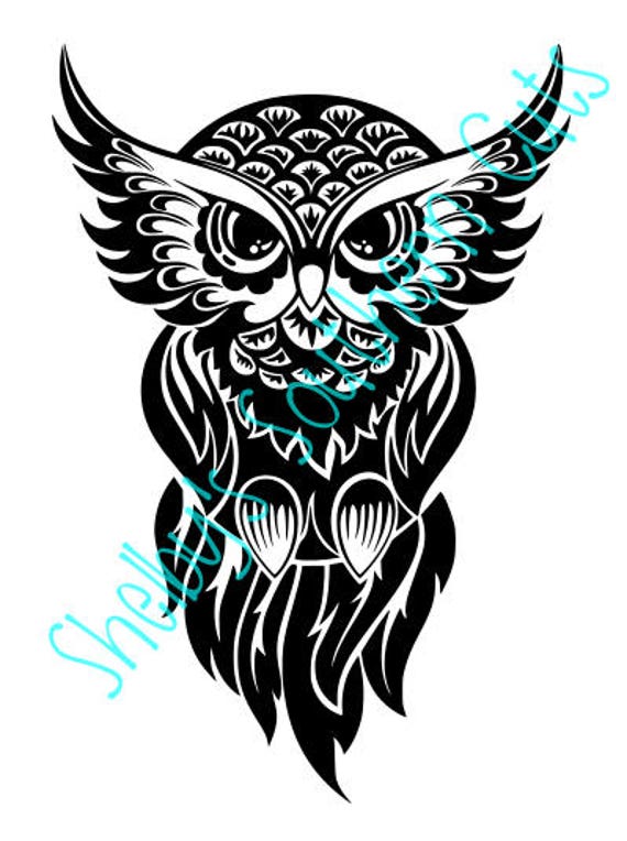 Download Free Tribal Owl Svg Etsy SVG DXF Cut File