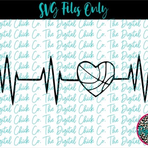 Heartbeat - volleybalhart - SVG, EPS, DXF, png, pdf-bestanden