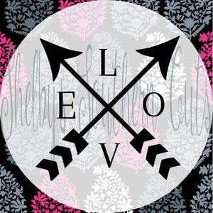 Love - Arrows - SVG EPS DXF
