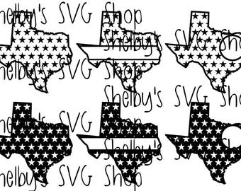 Texas Star Set - SVG