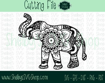 Elephant Mandala - Cutting Files