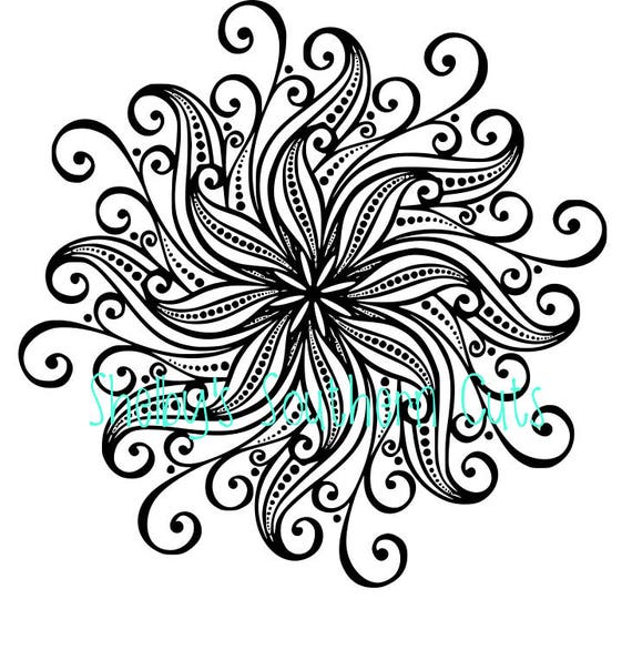 Flower Mandala SVG | Etsy