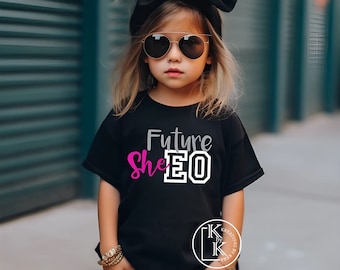 Future CEO | She EO Kids/Youth T-Shirt | Toddler T-Shirt | Statement Tee