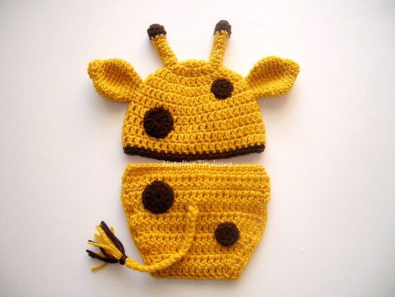 crochet giraffe hat