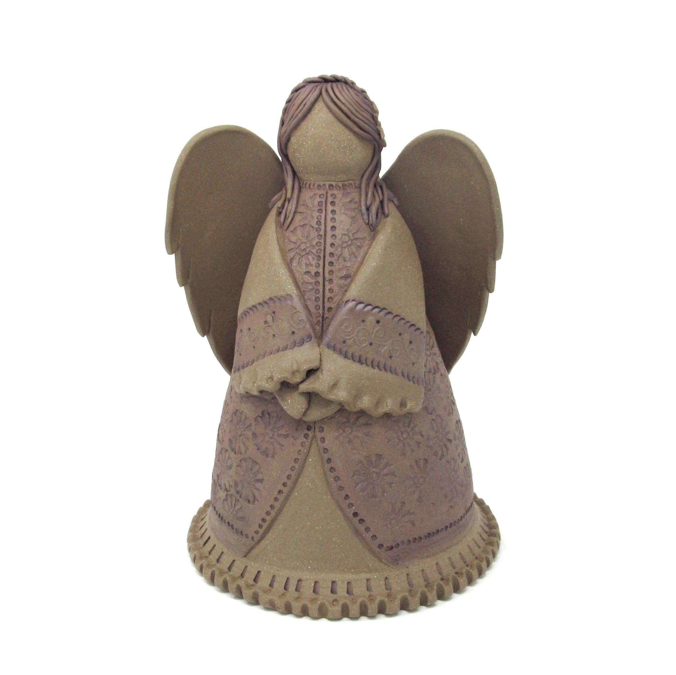 Clay Angel Sculpture Ceramic Angel Statue Handmade Angel Etsy
