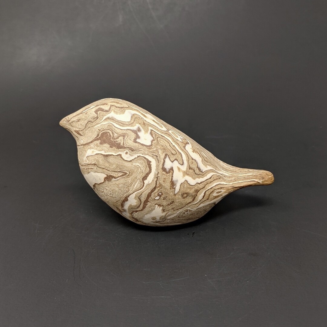 Ceramic Bird Sculpture, Bird Figurine, Clay Bird Sculpture, Ceramic