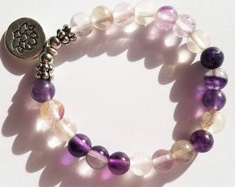 Fluorite Yoga Bracelet, Spiritual Jewelry