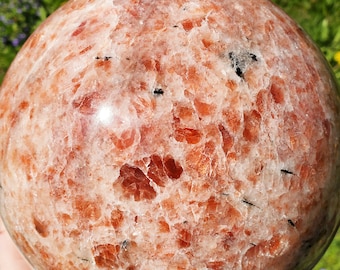 Extra Large Sunstone Sphere 10 lb / 5 7/8" / 149 mm