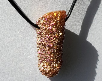 Sunset Aura Spirit Quartz necklace