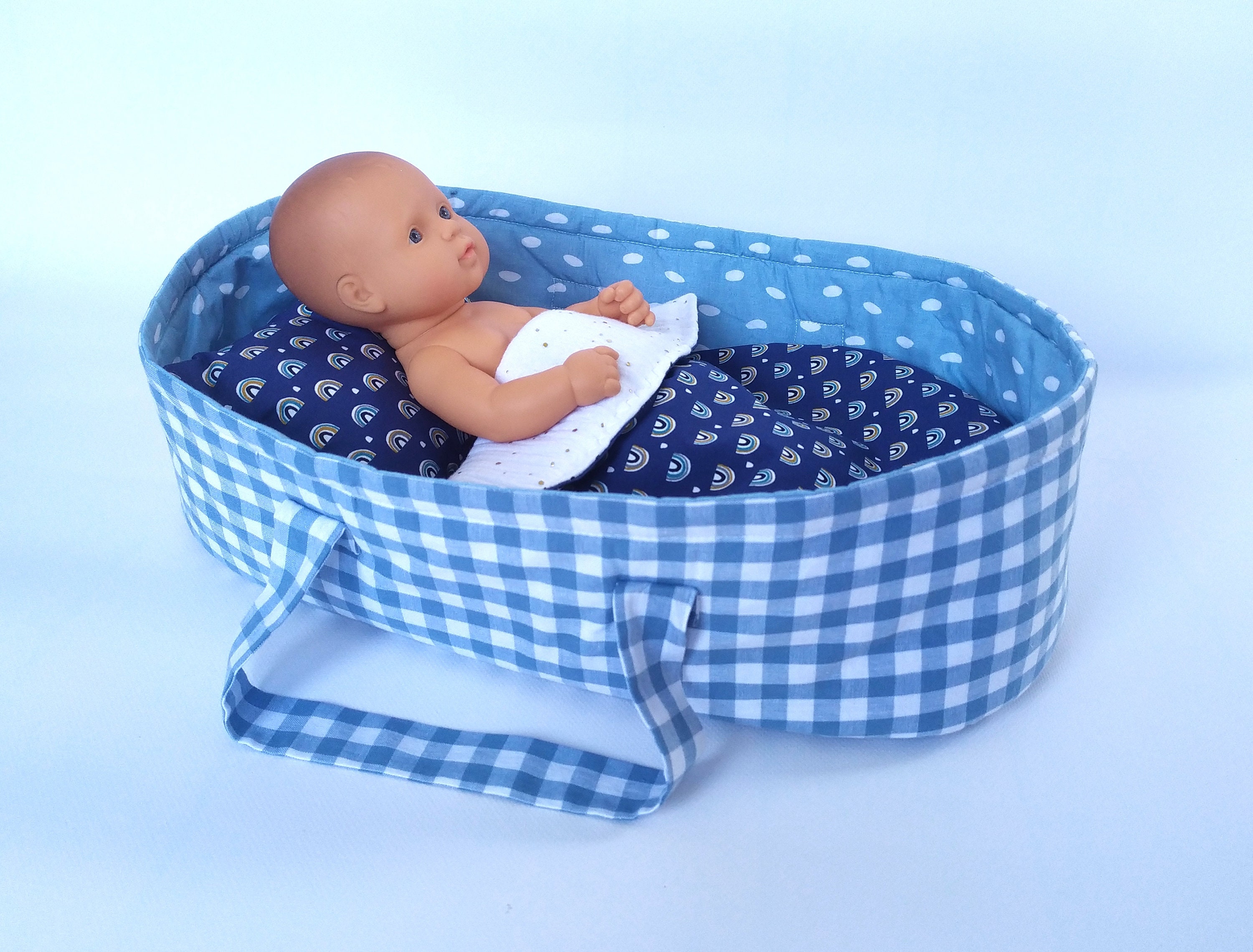 Dolls carry cot dolls carry basket dolls moses basket doll Etsy