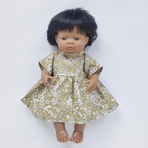 Kleid für eine 13-16 Zoll Puppe, 15 Miniland Puppenkleid, Dinkum Puppenkleid, Paola Reina Kleid, 38 Miniland Kleid