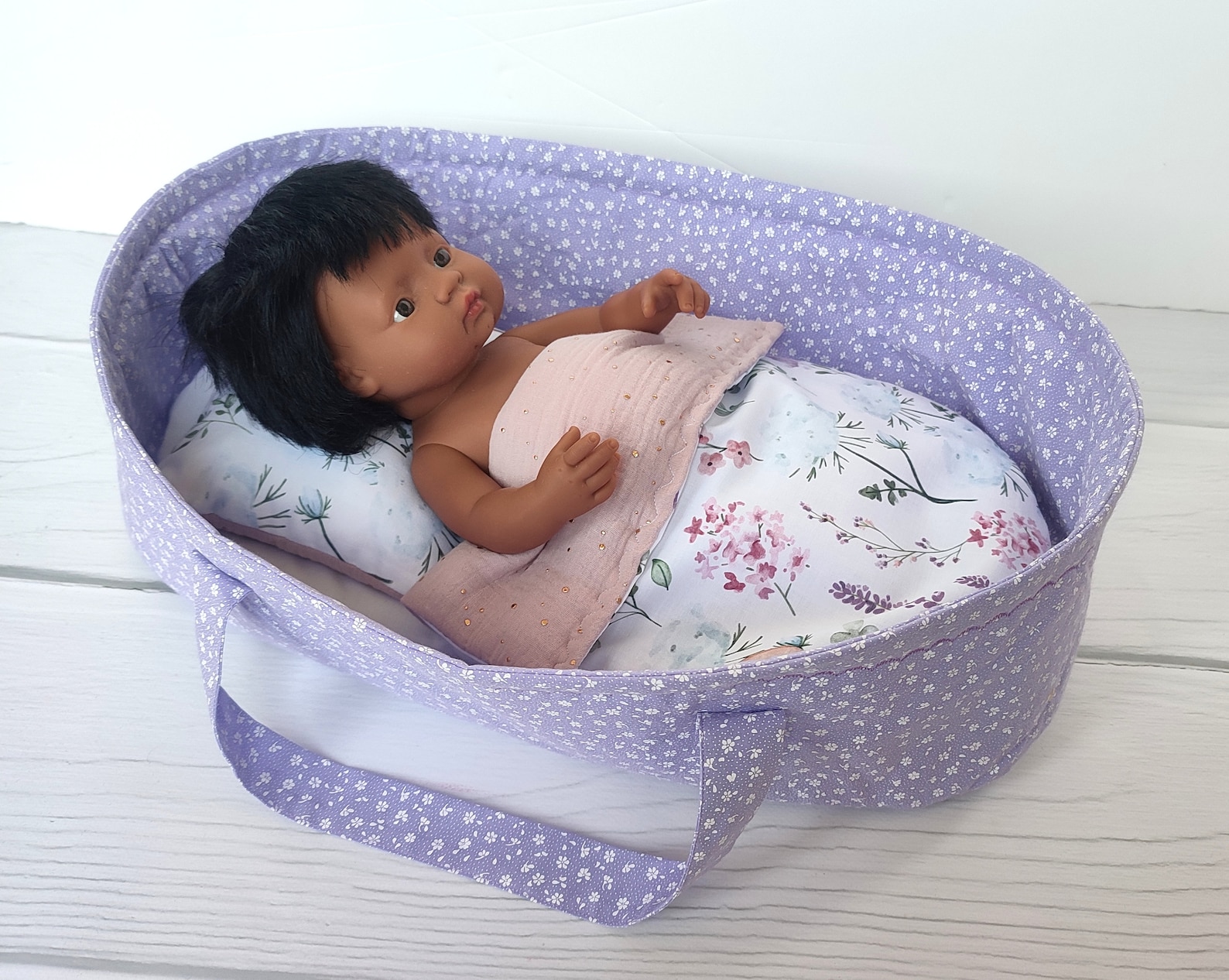 Dolls Carry Cot Dolls Carry Basket Doll Cot Baby Doll Bed Etsy