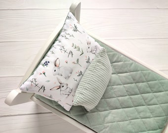 Bunny bedding, rabbit mattress pad, bedding set for bunny cat, bedding for cats, bedding for bunny, bedding for dog, mattress pad for bunny