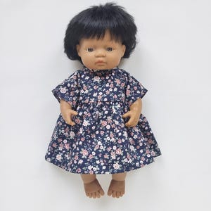 Kleid für eine 13-16 Zoll Puppe, 15 Miniland Puppenkleid, Dinkum Puppenkleid, Paola Reina Kleid, 38 Miniland Kleid