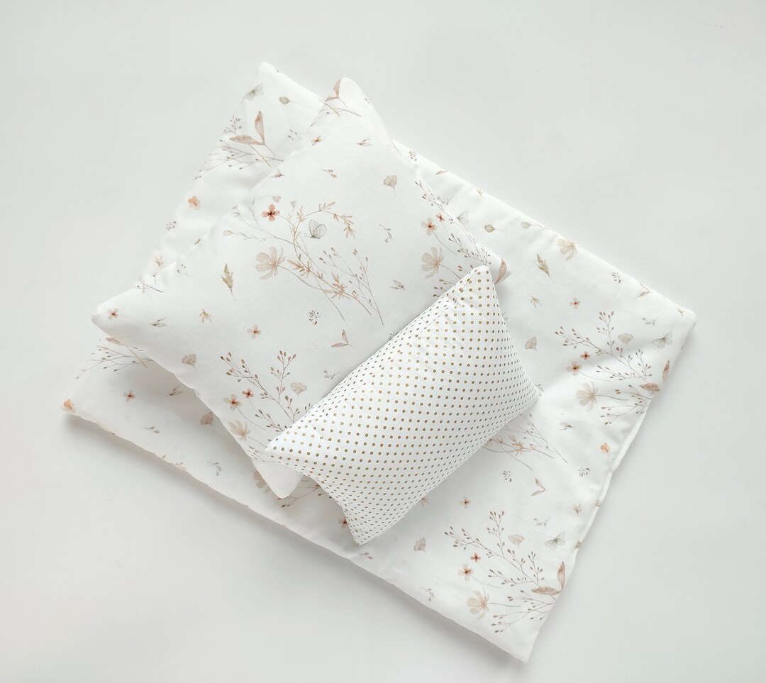 Doll Bedding Set Doll Pram Bedding Set Doll Crib Bedding Etsy