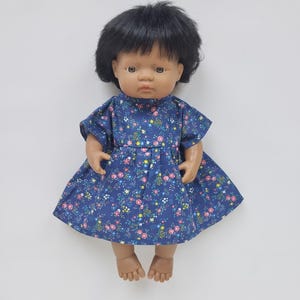 Kleid für eine 13-16 Zoll Puppe, 15 Miniland Puppenkleid, Dinkum Puppenkleid, Paola Reina Kleid, 38 Miniland Kleid