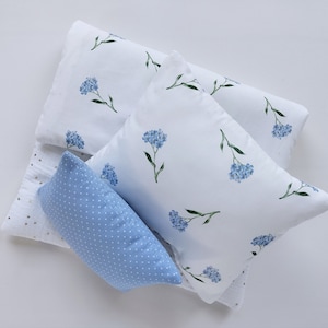 Doll bedding set - doll pram bedding set - doll crib bedding - doll cot bedding - floral pattern bedding