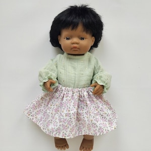 Outfit for Miniland 38 cm / 15 inch doll - Dinkum doll outfit - Waldorf doll outfit - clothes for 14-15 inches doll - 15 inch doll outfit
