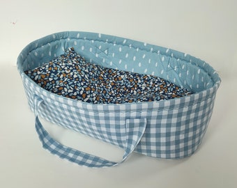 Porte-bébé pour poupée, panier pour poupée, lit de poupée, lit pour bébé, lit pour poupée, cadeau d'anniversaire pour fille, porte-poupée