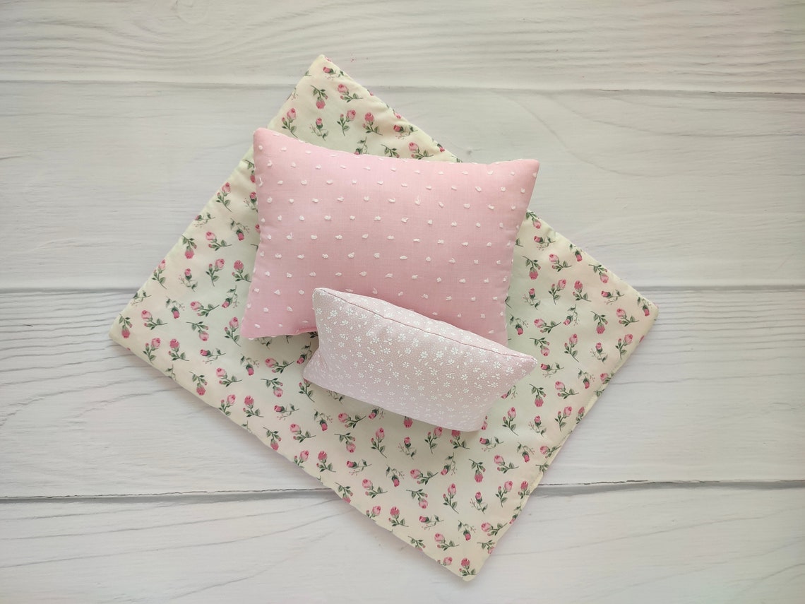 Rose Doll Bedding Set Doll Pram Bedding Doll Crib Set Etsy