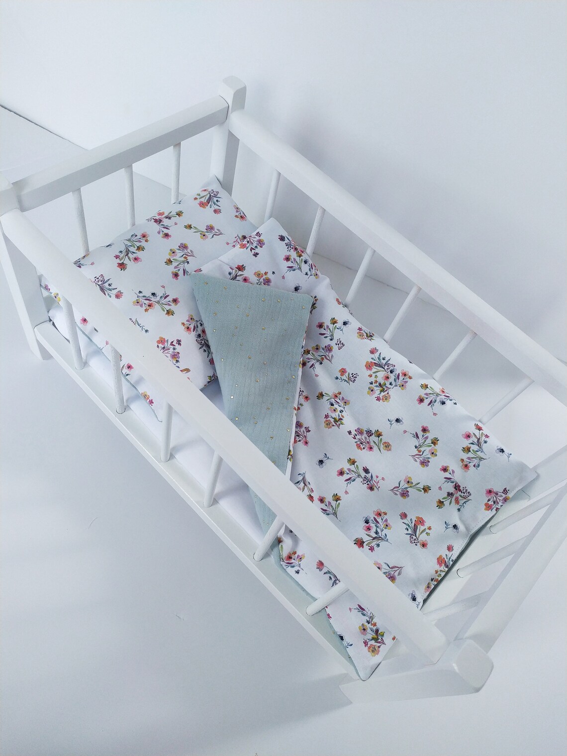 Doll Bedding Set Doll Pram Bedding Set Doll Crib Bedding Etsy