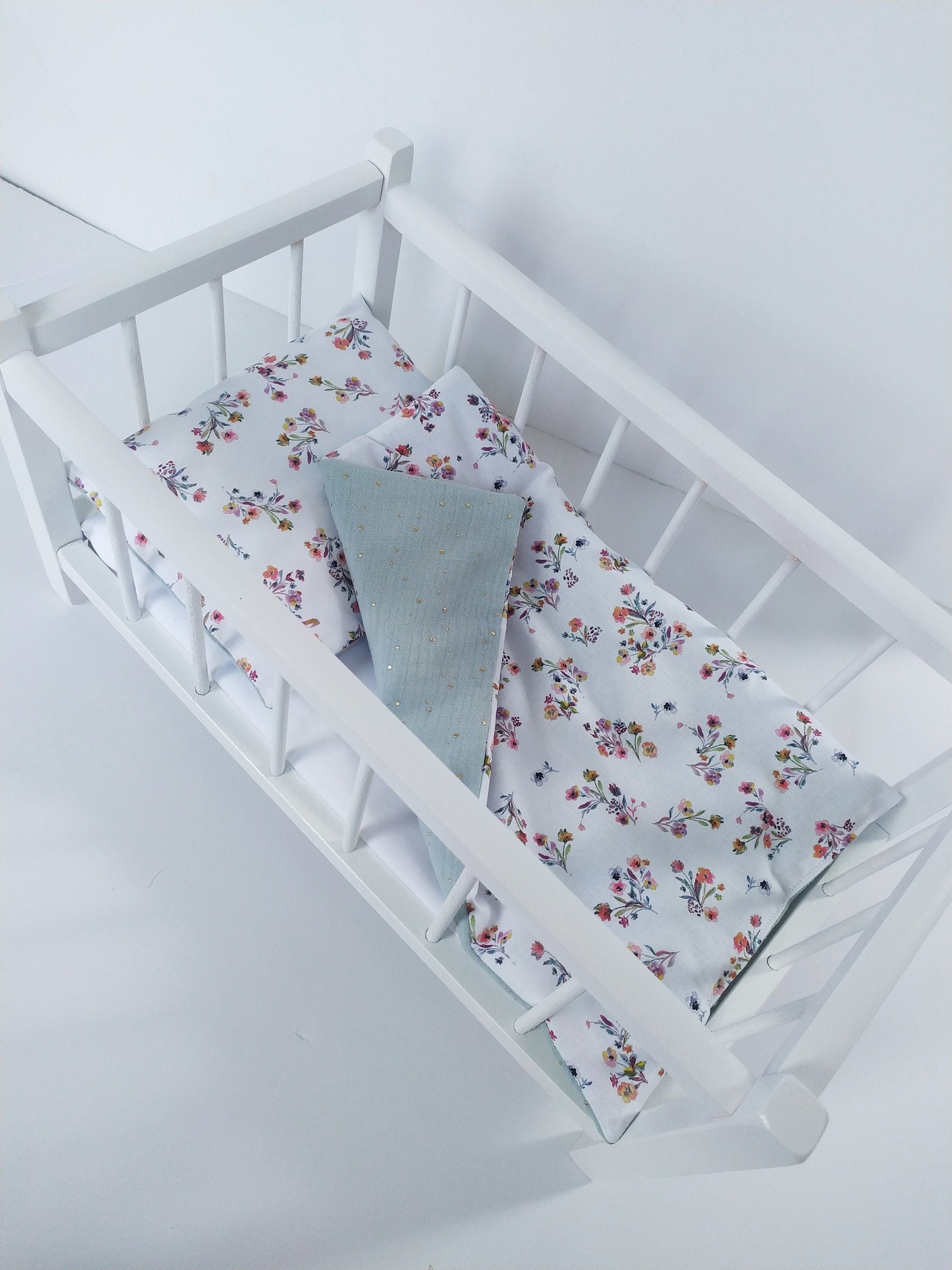 Doll Bedding Set Doll Pram Bedding Set Doll Crib Bedding Etsy