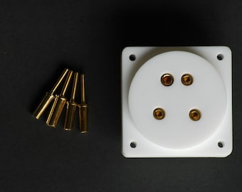 pair of GM70 TEFLON SOCKETS for power tube GM70; valve socket, vintage vacuum tube, DIY, amplifier, amp