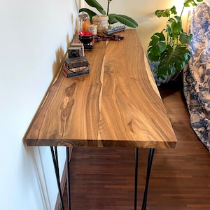Customize your desk! A desk you love. CUSTOM DESK. Custom workspace! Live edge, slab,writing desk,custom size,functional, bureau, Das Büro