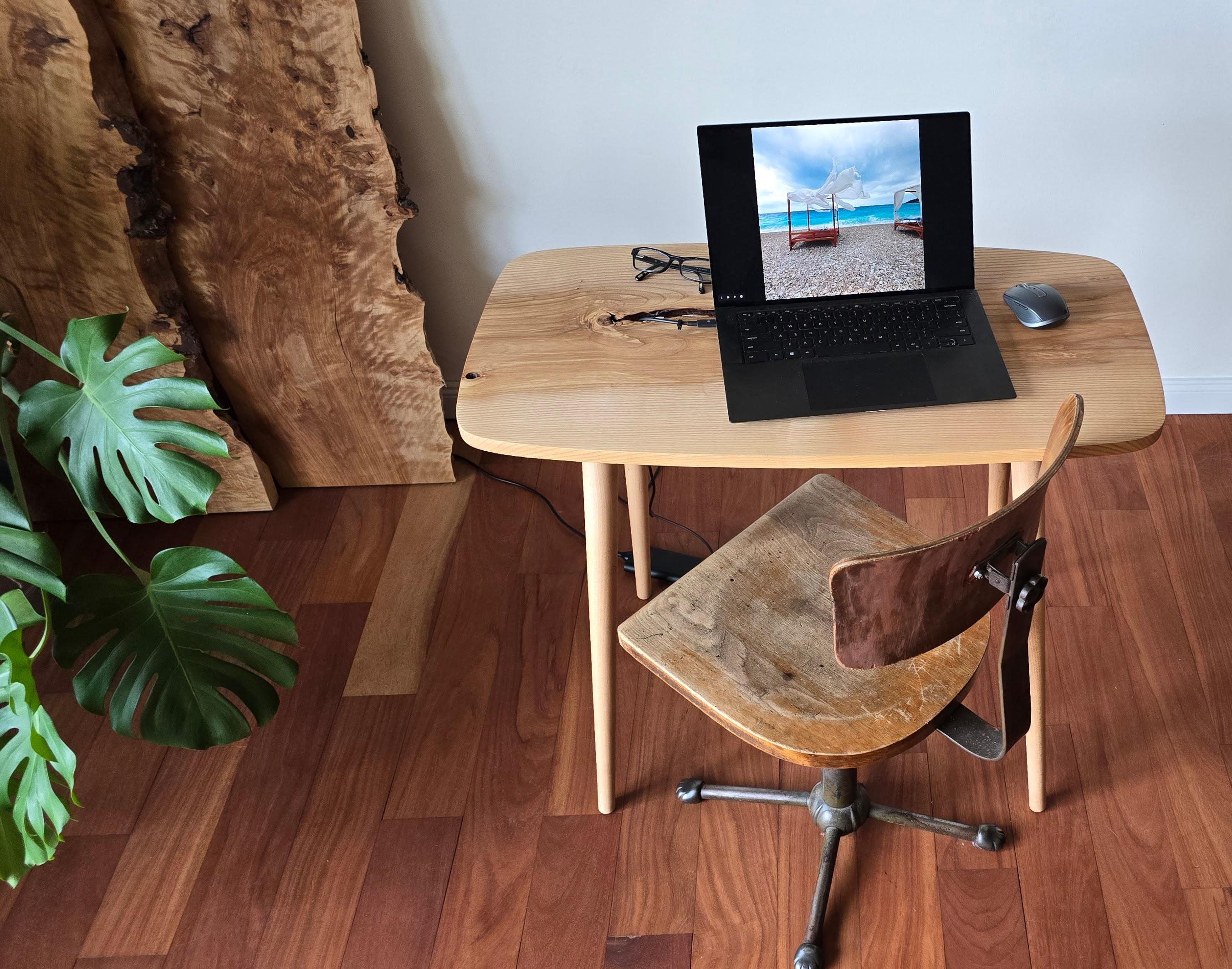 Brutalist Writing Desk, Wooden Desk, Workspace, Home Office, HO, Tight ...