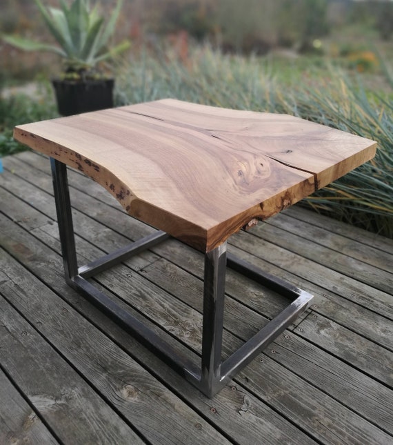 Natural slab coffee table deals