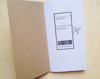 Travel Planner Insert - Traveler's Notebook (Regular Size)