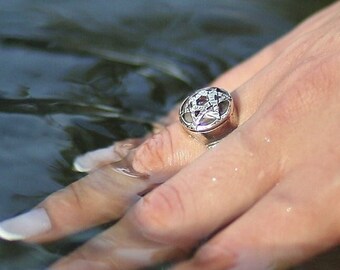 Silver Magen David Ring, Star Of David Ring, Jewish Star Ring, Protection Amulet, 925 Sterling Silver, Kabbalah Ring, Judaica Jewelry Gift