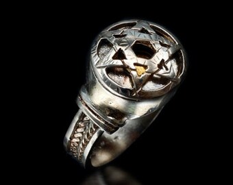 Star Of David Ring, Hebrew Ring, Kabbalah Ring, Men Jewish Ring, Jewish Protection Amulet, Judaica Jewelry, Kabbalah Jewelry, Jewish Jewelry