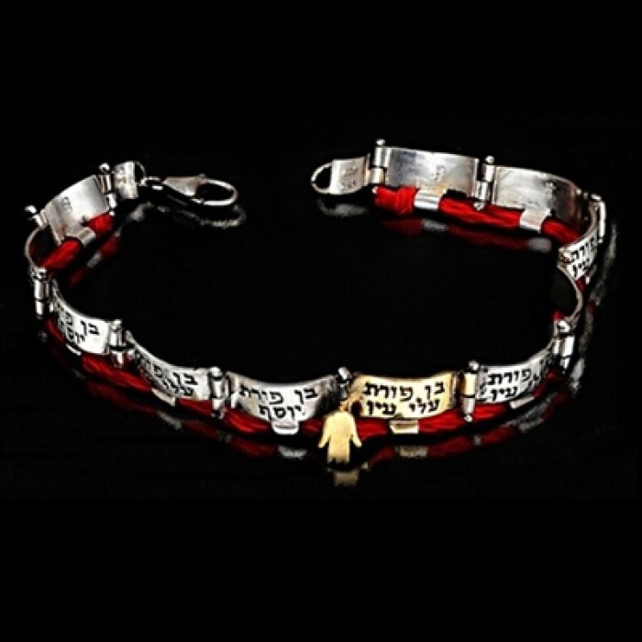 Bracciale Sacro Hamsa Mano Malocchio Blu Intrecciato STRING